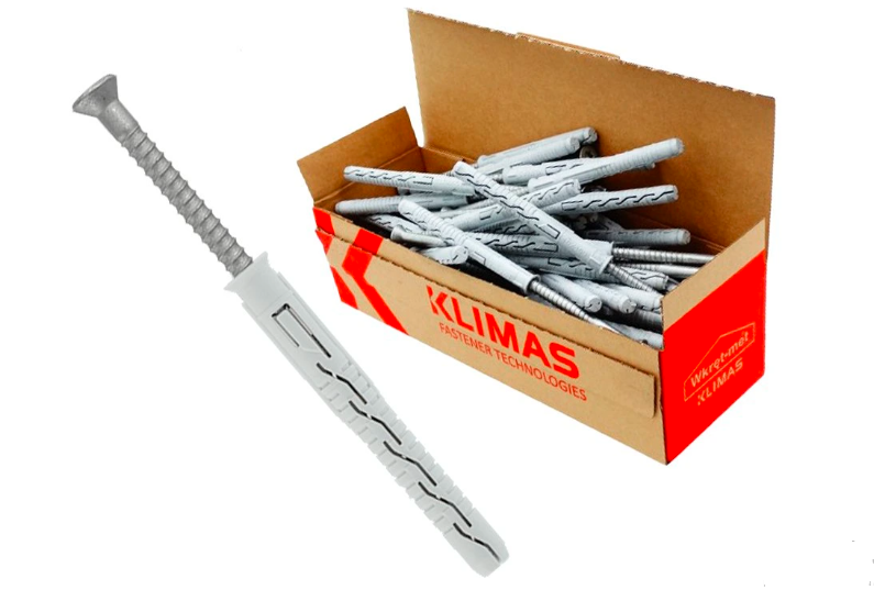 10x200mm KPS-FAST - 25ks - Rámové hmoždinky so skrutkou so zápustnou hlavou, TX40